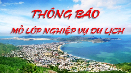 Thông báo mở lớp Nghiệp vụ du lịch ngắn hạn