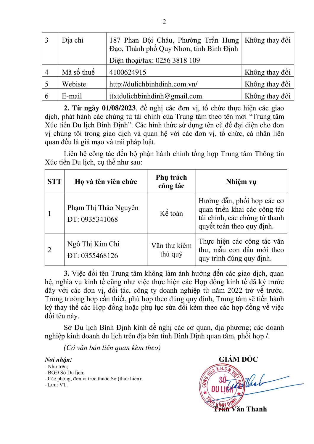 CV SDL TB ve viec doi ten Trung tam XTDL (1) 2