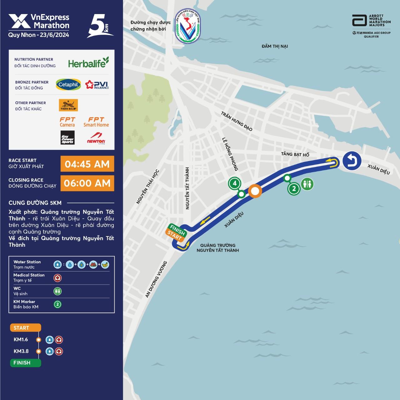 Công bố cung đường VnExpress Marathon Quy Nhon 2024